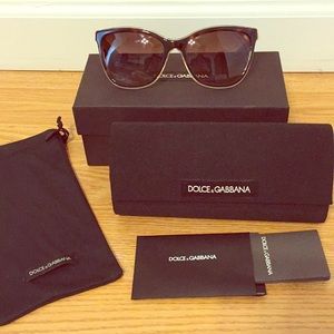 D&G tortoise shell cat-eye sunglasses